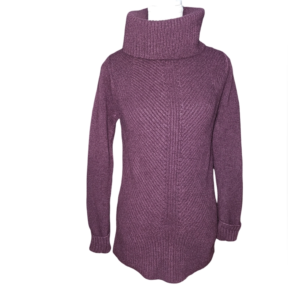 Talbots Womens Burgundy Wine Cashmere Cowlneck Sweater Size Small - Picture 5 of 15